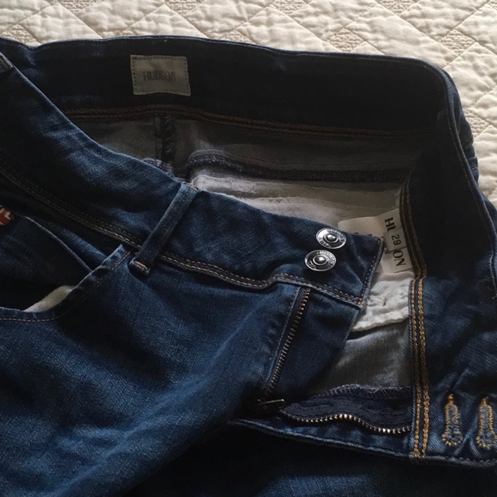 Hudson dark wash denim